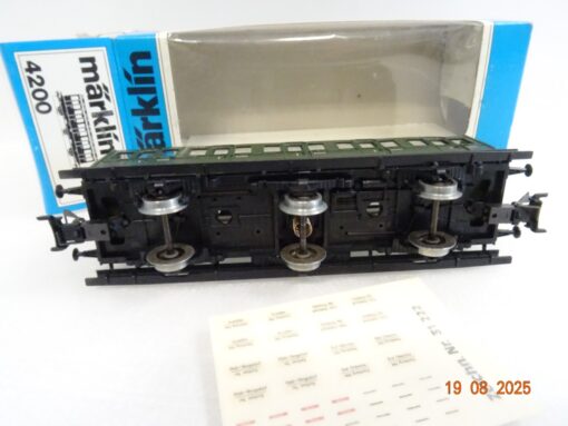 Märklin H0 4200 Personenwagen 1. Klasse der DB in OVP RR3056 – Bild 4