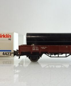 Märklin H0 4423 Niederbordwagen mit Stahlröhre der DB in OVP PR8772