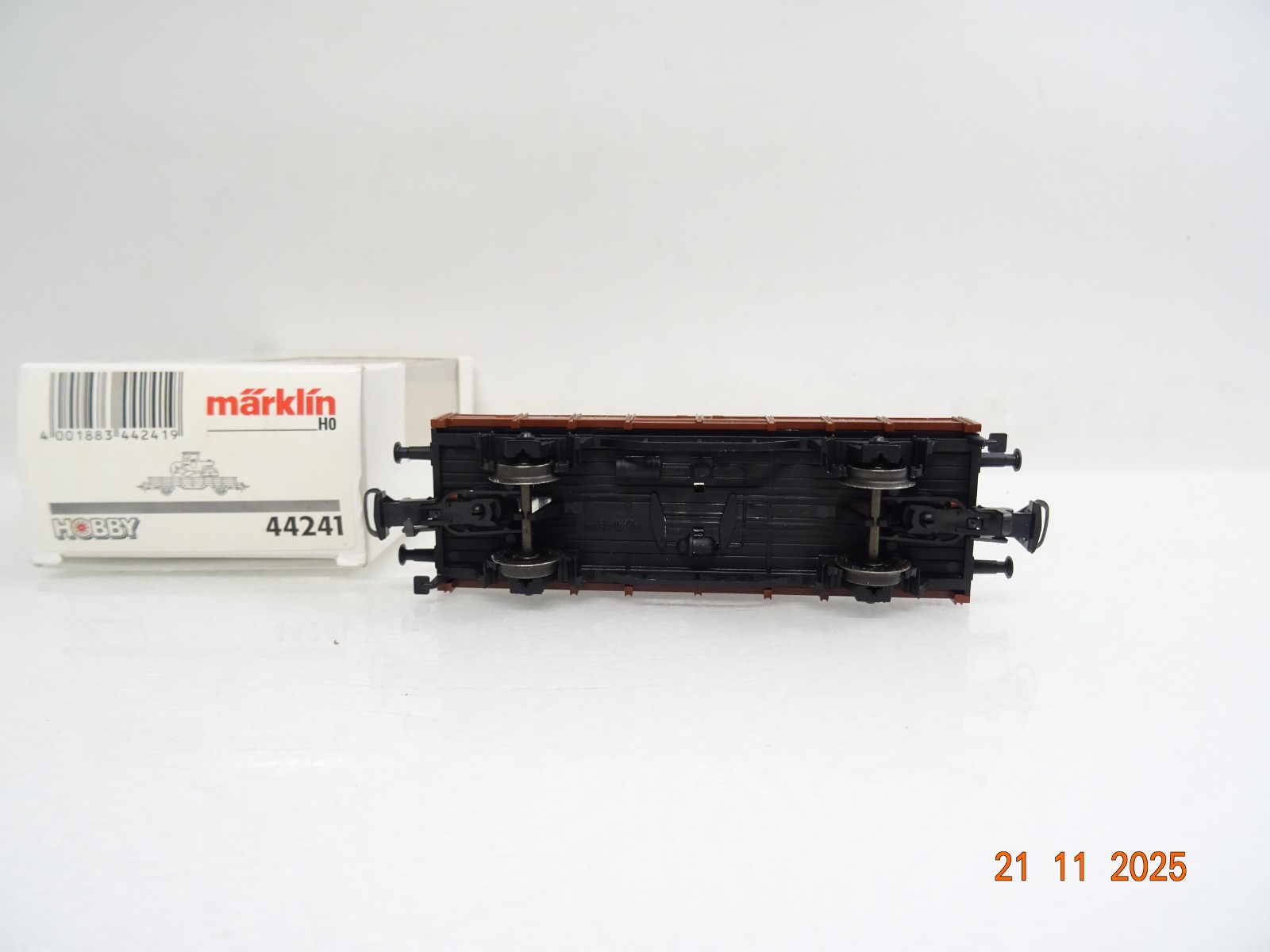 Märklin H0 44241 Niederbordwagen mit Walze in OVP BH1332 – Bild 5