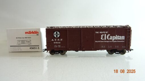 Märklin H0 45651-3 US gedeckter Güterwagen der Santa Fe in OVP PR9656