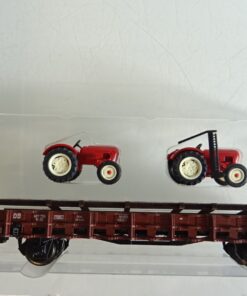 Märklin H0 46089-05 Rungenwagen mit 2 Porschetraktoren der DB in OVP PR8247