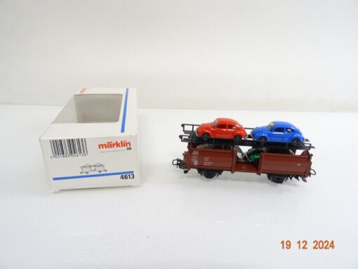 Märklin H0 4613 Autotransportwagen mit 4 VW Käfer der DB in OVP CK5004