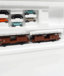 Märklin H0 46138 Autotransportwagen-Paar der DB mit 8 VW Käfern in OVP LE9353