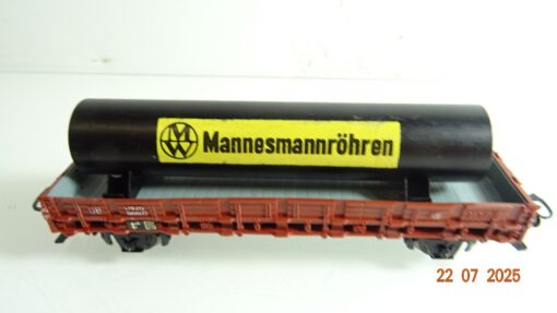 Märklin H0 4616 Flachwagenwagen mit Mannesmannröhren RR2617 o. – Bild 3