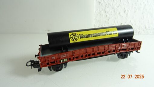 Märklin H0 4616 Flachwagenwagen mit Mannesmannröhren RR2617 o.