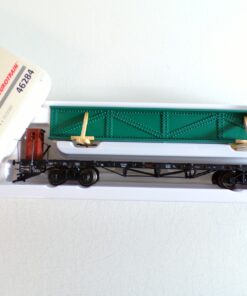 Märklin H0 46284 Flachwagen mit Stahlträger der DB in OVP BH1217