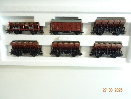 Märklin H0 46350 Muldenwagen-Set 1 Epoche III der DB in OVP PR6762 – Bild 3