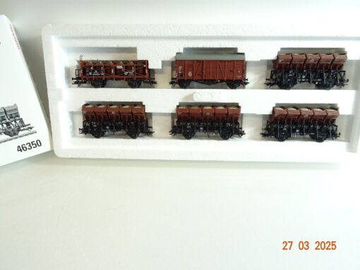 Märklin H0 46350 Muldenwagen-Set 1 Epoche III der DB in OVP PR6762
