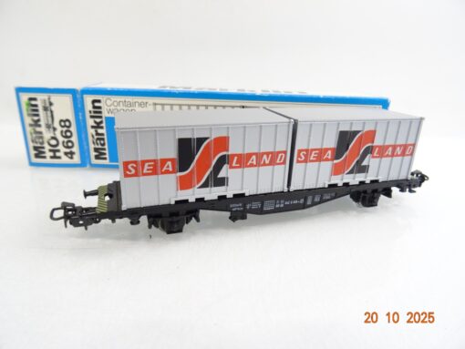 Märklin H0 4668 Containerwagen SeaLand der DB in OVP RR4201