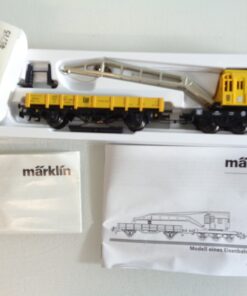 Märklin H0 46715 Bahnkran mit Schutzwagen Leonhard Weiss digital in OVP BH546