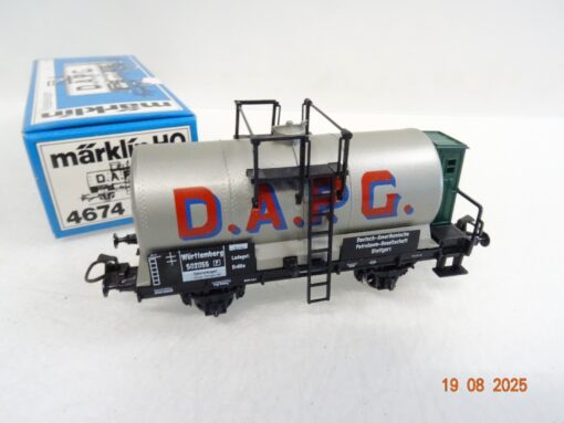 Märklin H0 4674 Mineralöl Kesselwagen D.A.P.G. in OVP RR3124 – Bild 3