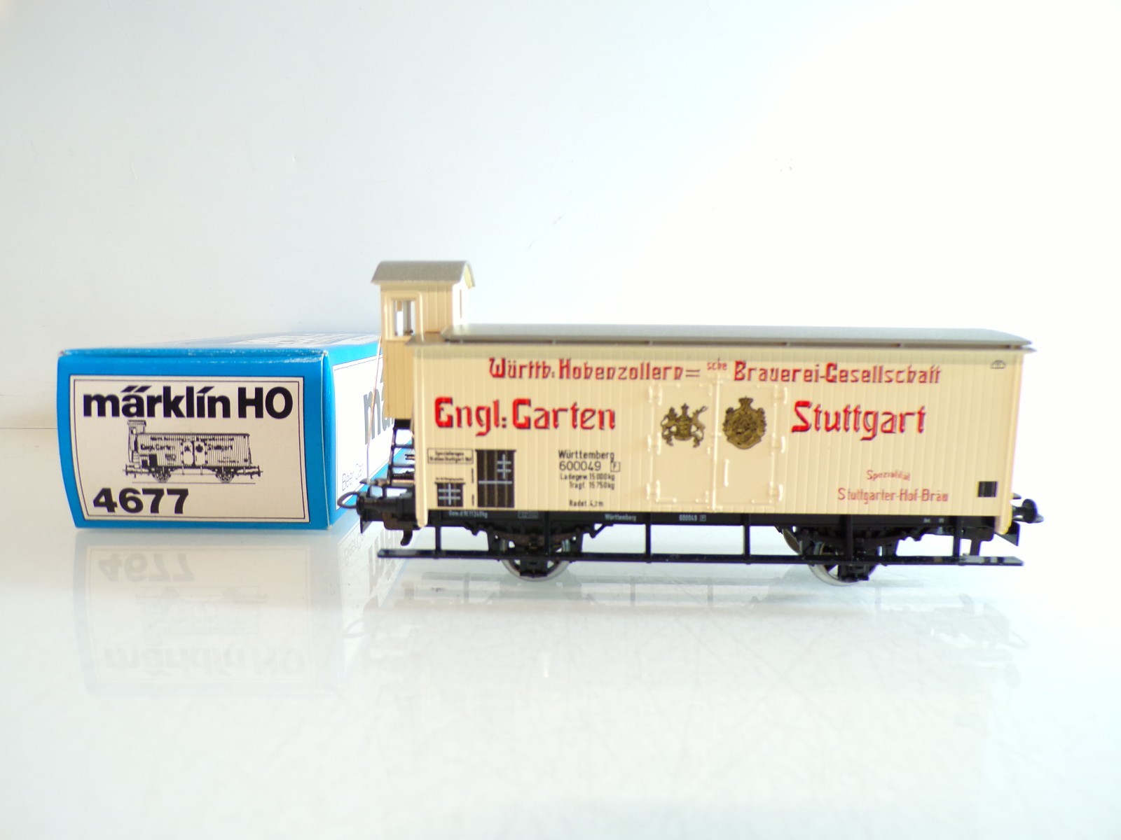 Märklin H0 4677 Bierwagen engl. Garten Stuttgart Württemberg in OVP BH1152