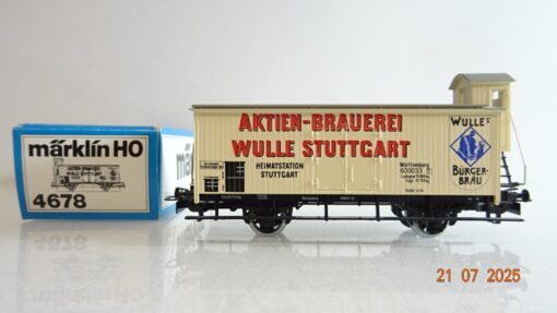 Märklin H0 4678 Bierwagen Aktien-Brauerei Wulle Stuttgart in OVP PR9175