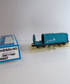 Märklin H0 4687 Drehgestellwagen mit Teleskophauben der DB in OVP HS59