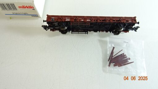 Märklin H0 4694 Rungenwagen mit Rungen der DB in OVP PR8227 – Bild 4