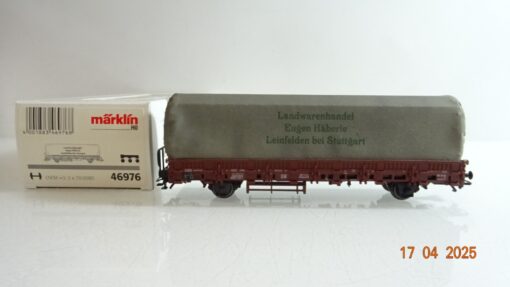 Märklin H0 46976 Rungenwagen mit Strohladung unter Plane der DB in OVP PR7205