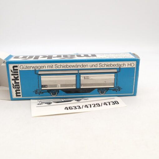 Märklin H0 4730 Schiebewand-/Schiebedachwagen der SNCB in OVP RF3047 – Bild 4