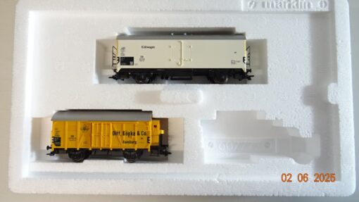 Märklin H0 47904 Wagen-Set Kolonialwaren ohne LKW der DB in OVP PR8151 – Bild 3