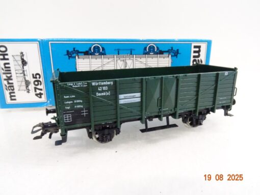Märklin H0 4795 offener Güterwagen der K.W.St.E in OVP RR3119