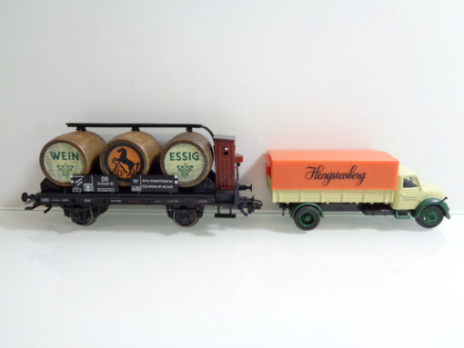 Märklin H0 48008 Museumswagen 2008 mit LKW Hengstenberg der DB in OVP JD4213 – Bild 3