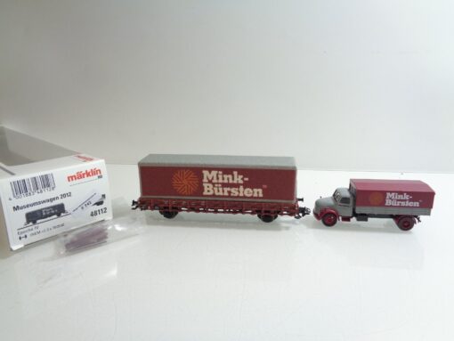 Märklin H0 48112 AC Museumswagen 2012 Containertragwagen in OVP F742