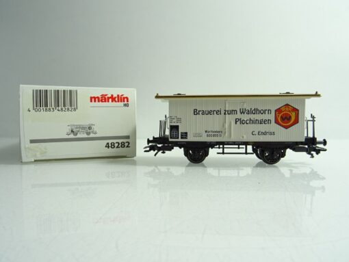 Märklin H0 48282 gedeckter Güterwagen Brauerei Waldhorn der Württ in OVP PR 1314 – Bild 3