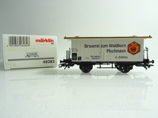 Märklin H0 48282 gedeckter Güterwagen Brauerei Waldhorn der Württ in OVP PR 1314