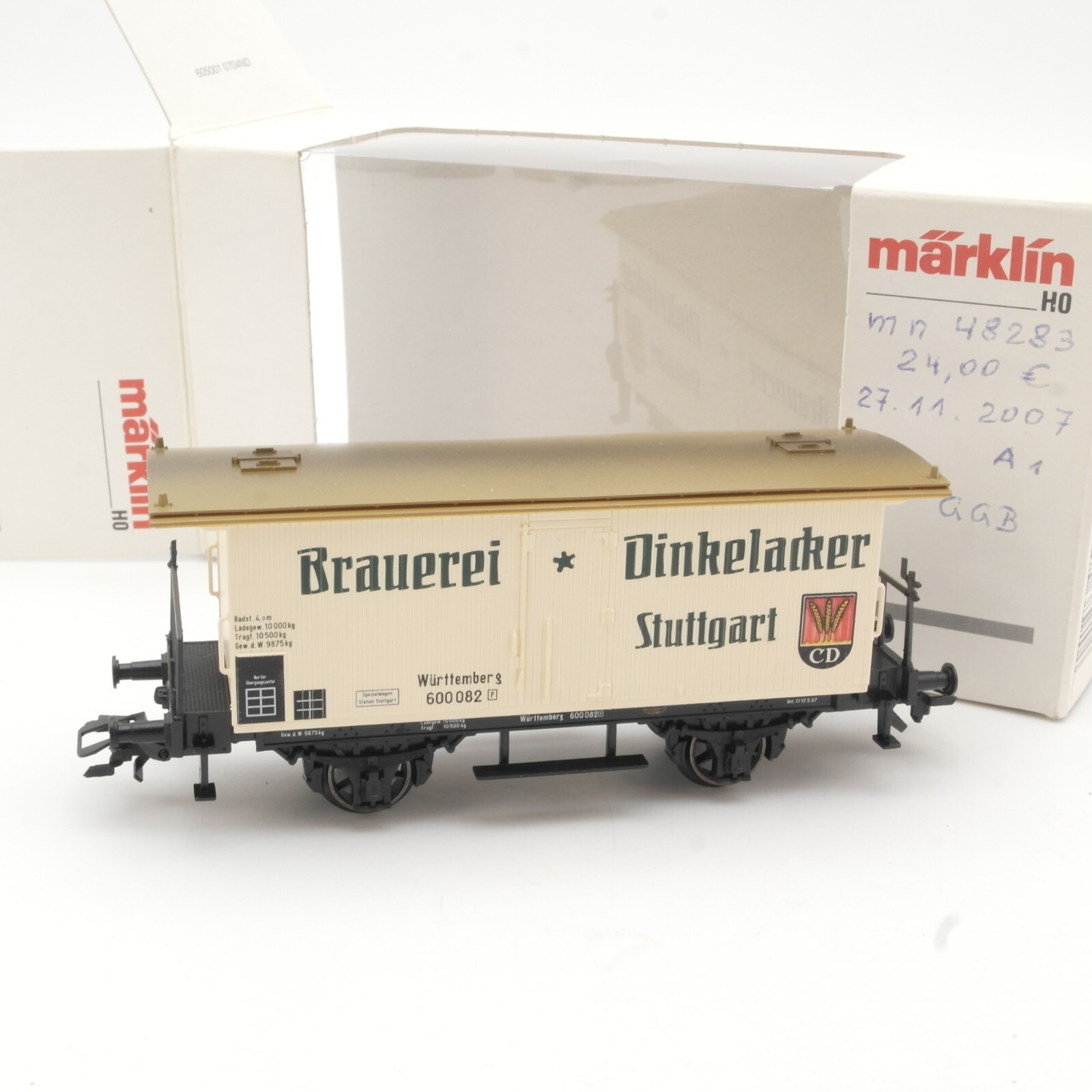 Märklin H0 48283 Bierwagen Brauerei Dinkelacker Stuttgart in OVP QR7844 – Bild 3