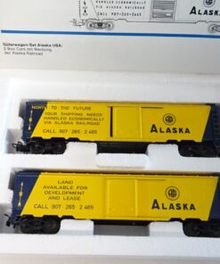 Märklin H0 4858 Güterwagen-Set Alaska USA 2 Box Cars in OVP PR8855