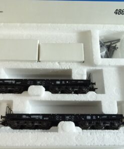 Märklin H0 48661 2 Schwerlastwagen mit Caterpillar-Baumaschinen in OVP PR9569