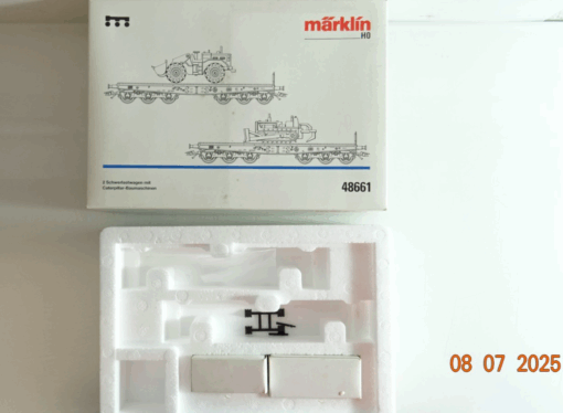Märklin H0 48661 Schwerlastwagen Caterpillar Leerverpackung siehe Foto CK9430 – Bild 3