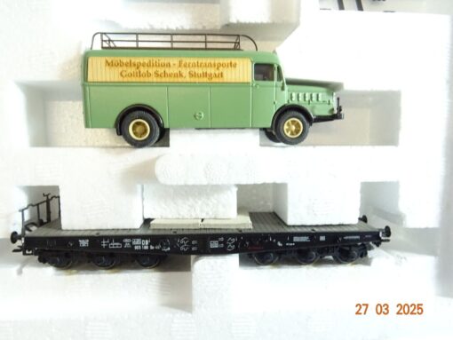 Märklin H0 48679 Schwerlastwagen mit LKW der DB in OVP PR6754 – Bild 3