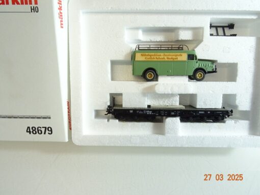 Märklin H0 48679 Schwerlastwagen mit LKW der DB in OVP PR6754