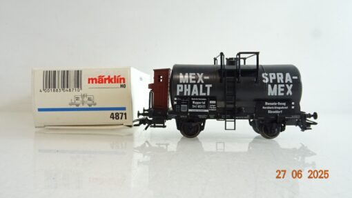 Märklin H0 4871 Kesselwagen MEX-PHALT der DR in OVP PR8807