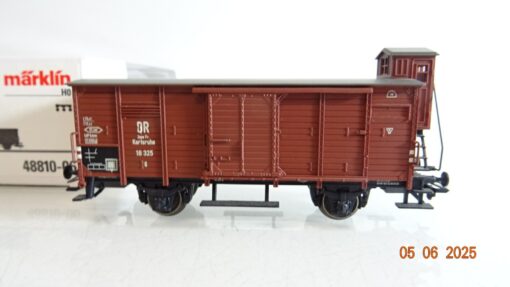 Märklin H0 48810-06 gedeckter Güterwagen mit Bremserhaus der DR in OVP PR8246 – Bild 3