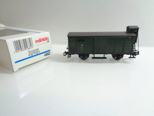 Märklin H0 4882 Gedeckter Güterwagen mit Brsh. der KBayStsB in OVP AR5557