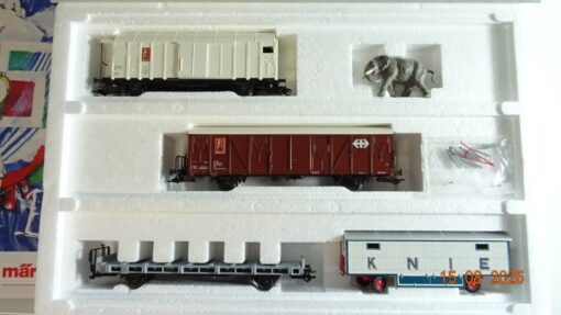 Märklin H0 4898 Schweizer Güterwagen-Set 3 tlg. der SBB in OVP PR9584 – Bild 3