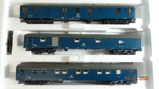 Märklin H0 49951 3 Hilfswagen zum Kranwagen 3 tlg. der DB  in OVP PR9603 – Bild 3