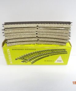 Märklin H0 5100 M-Gleis gebogen 9 Stück siehe Foto in OVP CK6112