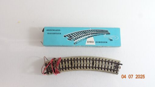 Märklin H0 5103 Anschlussgleisstück gebogen siehe Foto in OVP CK9323