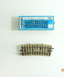 Märklin H0 5147 Schaltgleisstück gebogen siehe Foto in OVP CK5478