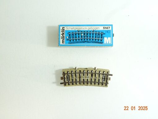 Märklin H0 5147 Schaltgleisstück gebogen siehe Foto in OVP CK5478