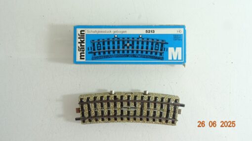 Märklin H0 5213 Schaltgleisstück gebogen siehe Foto in OVP CK9061