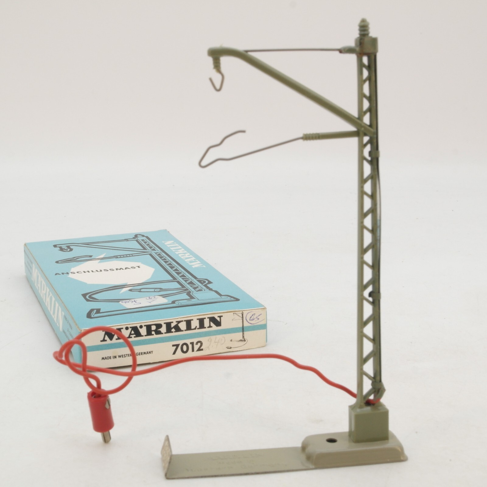 Märklin H0 7012 Anschlussmast für Oberleitung 1 Stück in OVP RG4323
