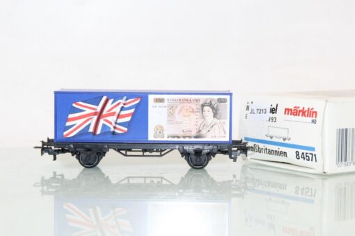 Märklin H0 8 4571 Containerwagen Großbritannien in OVP GS1531