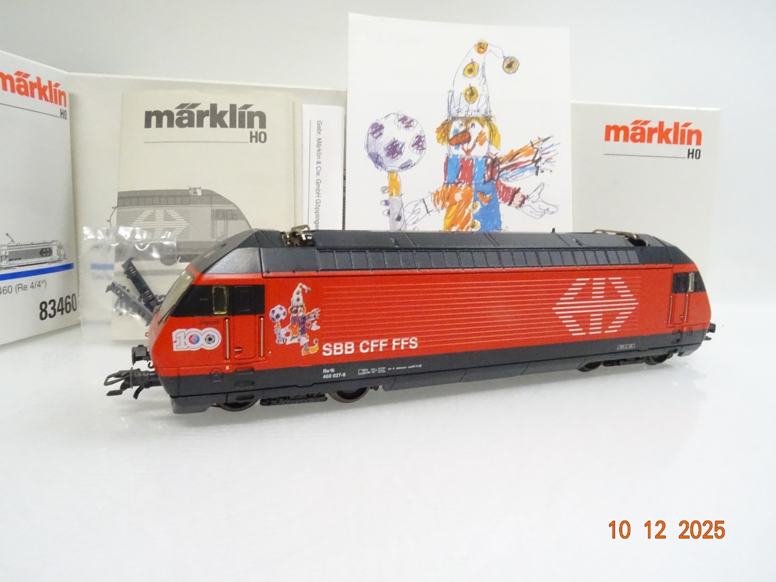 Märklin H0 83460 Schweiz E-Lok Serie 460 Joggeli der SBB in OVP JL4995