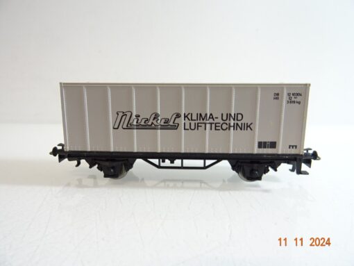 Märklin H0 Containerwagen Nickel Klima- u. Lufttechnik der DB in OVP PR3776 – Bild 3