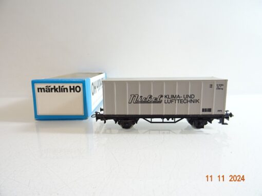 Märklin H0 Containerwagen Nickel Klima- u. Lufttechnik der DB in OVP PR3776
