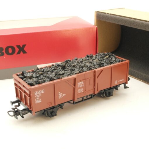 Märklin H0 Hochbordwagen 510 2 381-9 mit Ladung der DB in Au Box RG5195
