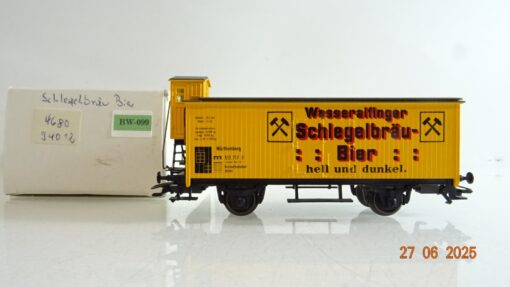 Märklin H0 Kühlwagen mit Bremserhaus Schlegelbräu-Bier in OVP PR8785